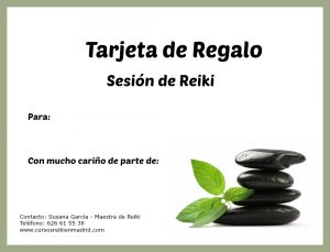 Regalo original sesion Reiki Madrid